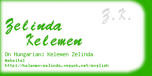 zelinda kelemen business card